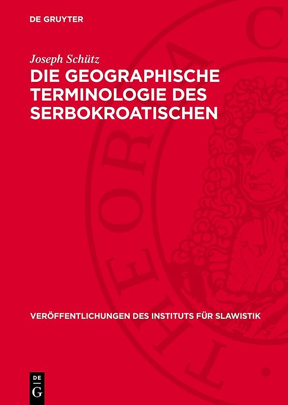 Die geographische Terminologie des Serbokroatischen