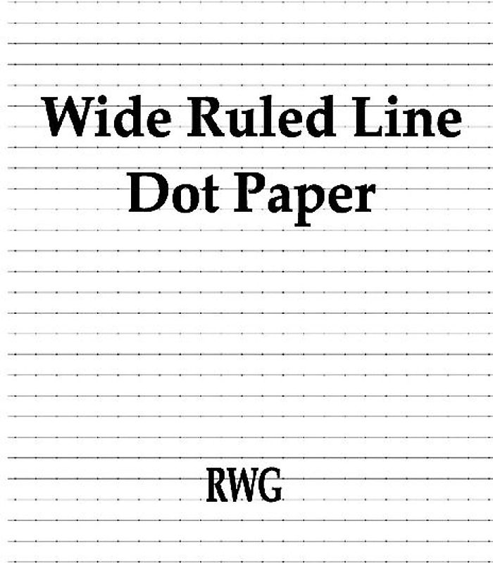 Wide Ruled Line Dot Paper