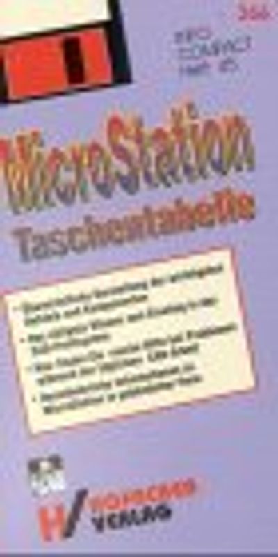 Microstation Taschentabelle. (Buch + Diskette)