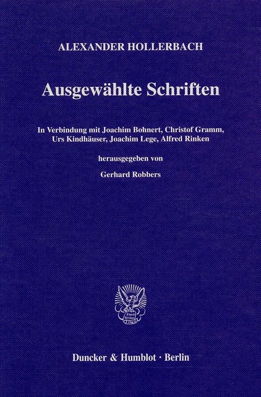Ausgewählte Schriften.