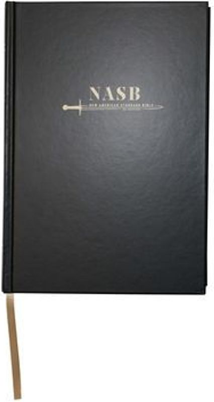 NASB Large Print Wide Margin - Black Hardcover