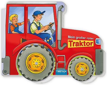 Trötsch Pappenbuch Räderbuch Mein großer roter Traktor