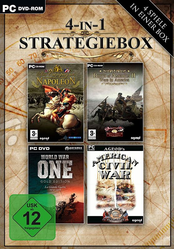 4-in-1 Strategiebox PC Spiele
