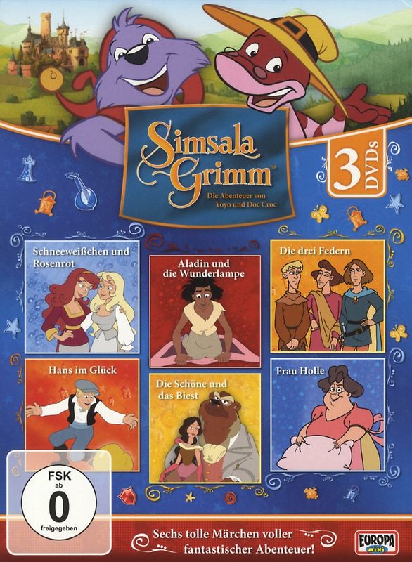 SimsalaGrimm - Sechs tolle Märchen voller Abenteuer! [3 DVDs] DVD