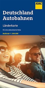 ADAC Länderkarte Deutschland Autobahnen 1:500.000