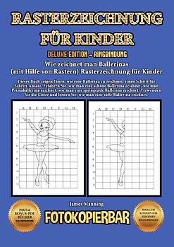 Wie zeichnet man Ballerinas (mit Hilfe von Rastern) Rasterzeichnung für Kinder