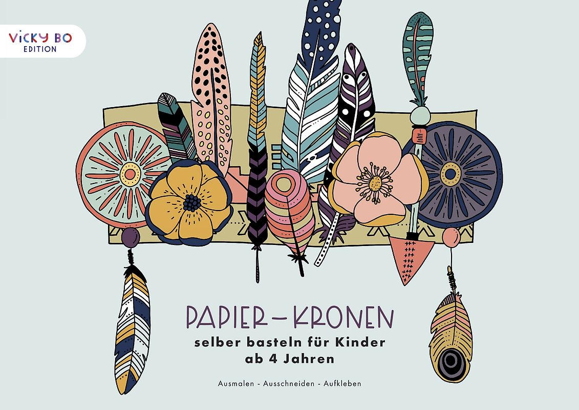 Papier-Kronen selber basteln für Kinder ab 4 Jahren