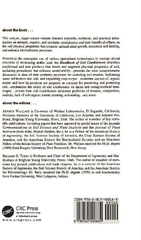 Handbook of Soil Conditioners