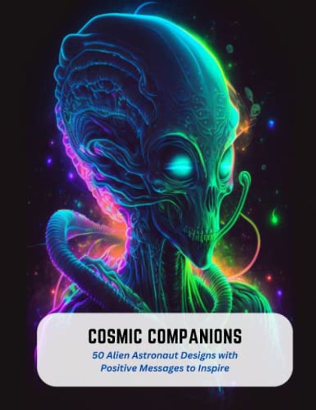 Cosmic Companions: 50 Alien Astronaut Designs with Positive Messages to Inspire