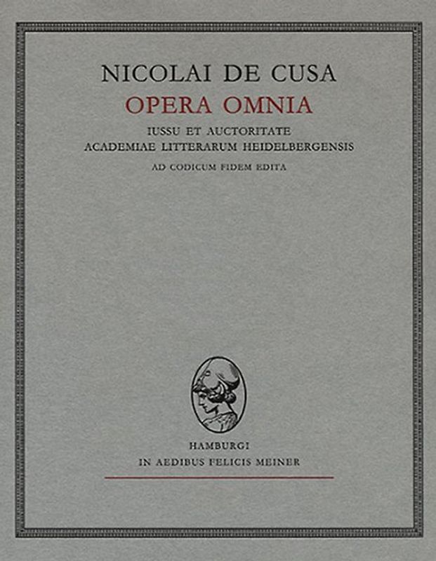 Nicolai de Cusa Opera omnia / Sermones II (1443–1452) Fasciculus 1