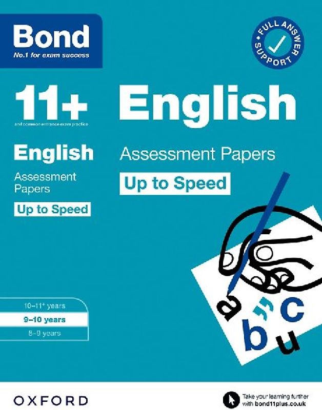 Bond 11+: English Up to Speed Assessment Papers with Answer Support 9-10 Years (for GL Assessment & other 11 plus exams)
