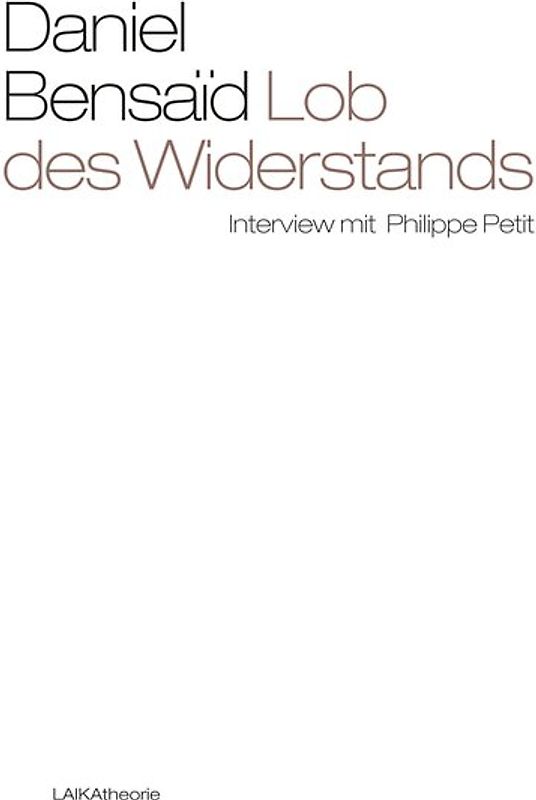 Lob des Widerstands