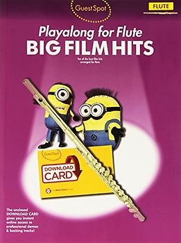 Guest Spot: Big Film Hits Playalong for Flute (Book/Download Card) - collectif