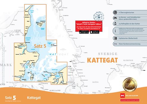Sportbootkarten Satz 5: Kattegat (Ausgabe 2025)