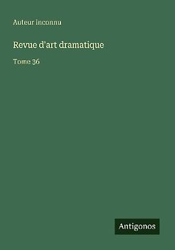 Revue d'art dramatique