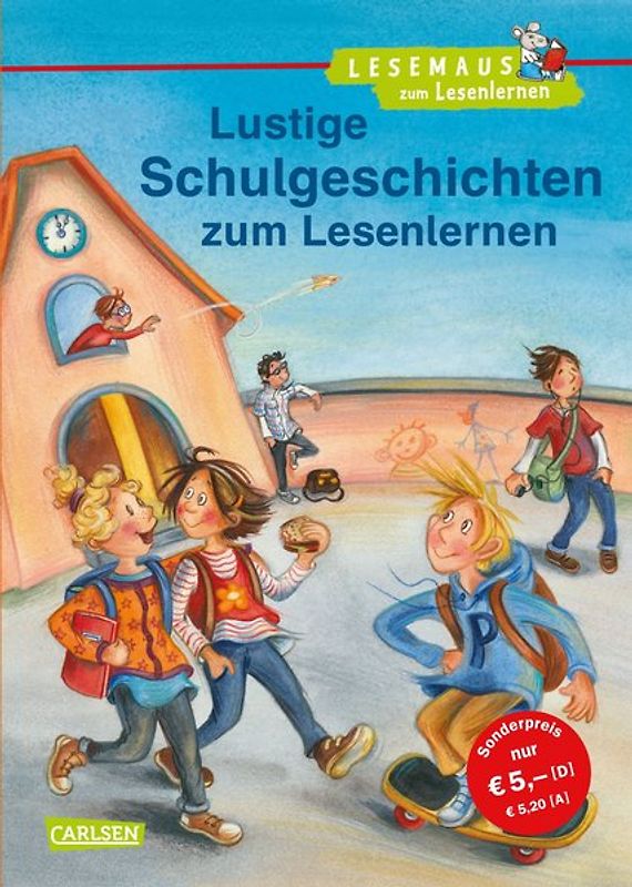 LESEMAUS zum Lesenlernen Sammelbände: Lustige Schulgeschichten zum Lesenlernen