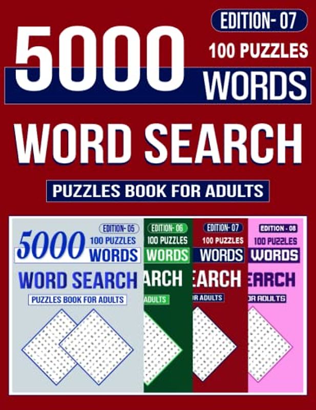 Large Print Word Search Puzzles Book: Large Print Word Search Puzzle Book for Seniors, Adults & Teens. Themed Word Find Puzzles. Activity Book & Brain Games for Adults