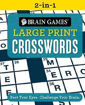 Brain Games 2-In-1 - Large Print Crosswords (384 Pages)