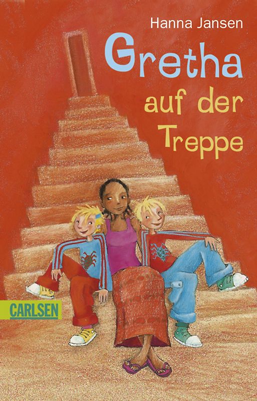 Gretha auf der Treppe