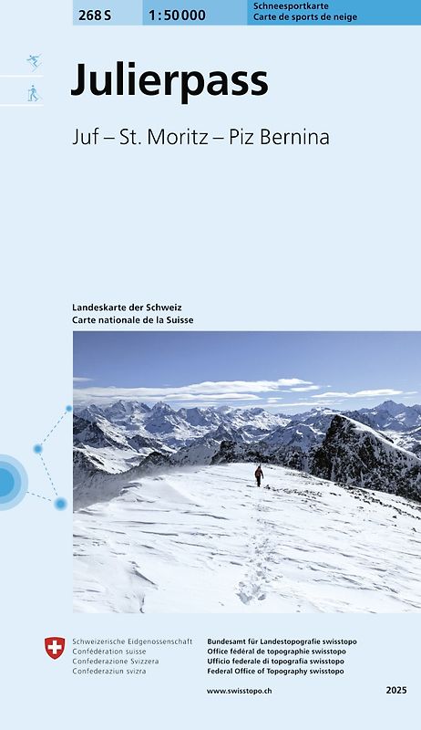 268S Julierpass Schneesportkarte