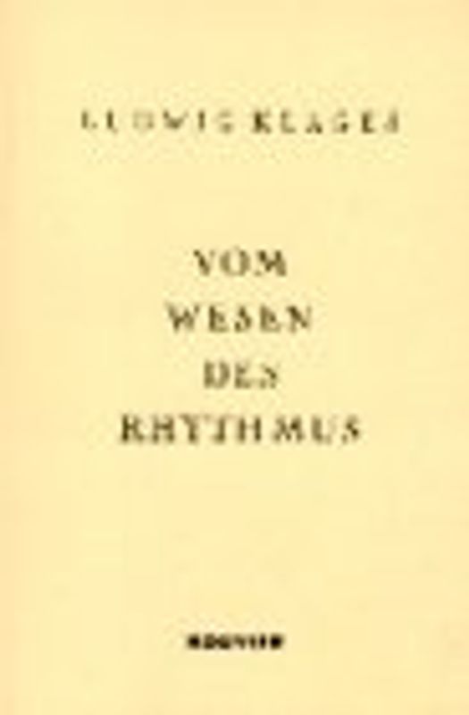Vom Wesen des Rhythmus