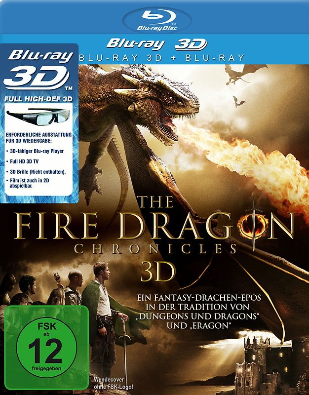 The Fire Dragon Chronicles (Blu-ray 3D) 3D Blu-ray Disc