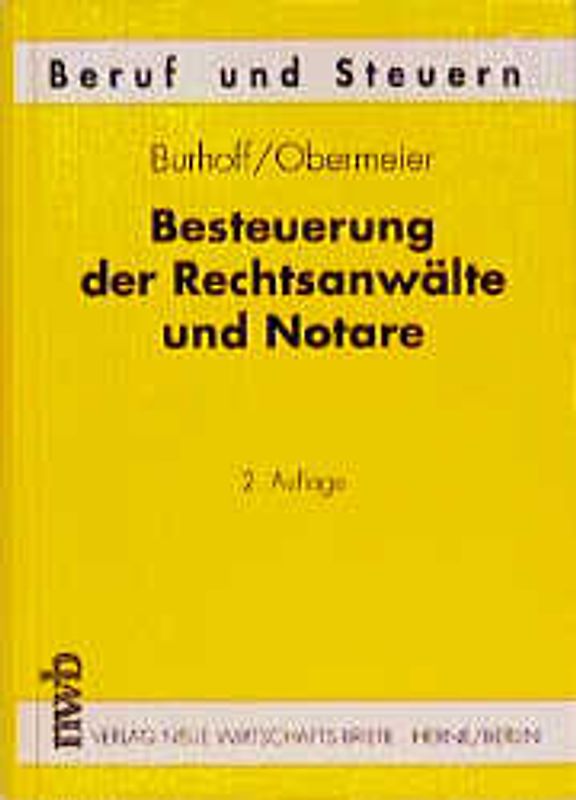 Besteuerung der Rechtsanwälte und Notare