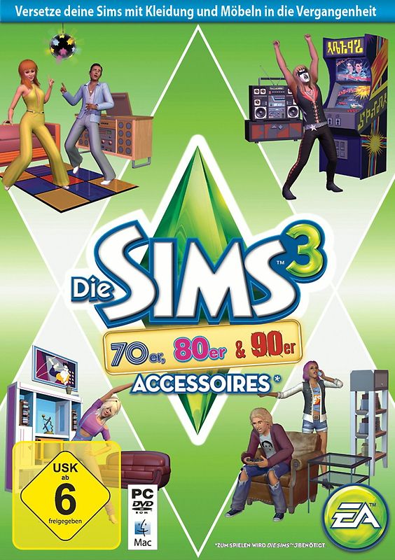 Die Sims 3: 70er, 80er & 90er Accessoires [AddOn] PC Spiele