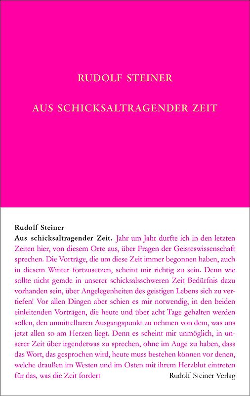 Aus schicksaltragender Zeit