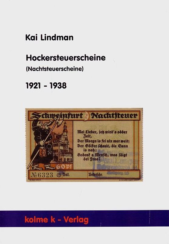 Hockersteuerscheine (Nachtsteuerscheine) 1921 - 1938