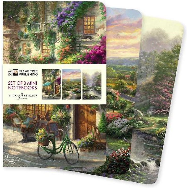 Thomas Kinkade Set of 3 Mini Notebooks