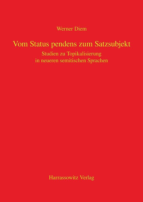 Vom Status pendens zum Satzsubjekt