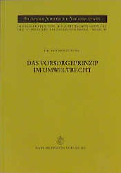 Das Vorsorgeprinzip im Umweltrecht