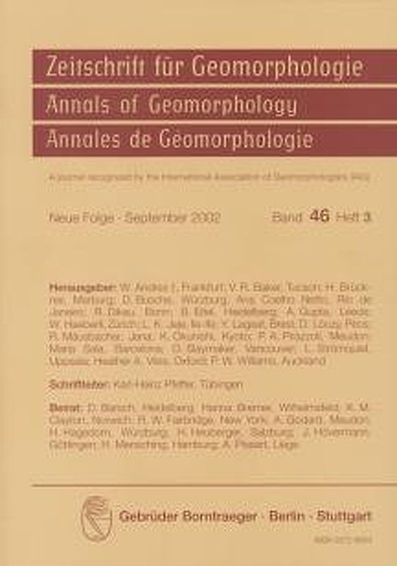Tectonic Geomorphology. Proceedings of the Fourth International Conference on Geomorphology, Bologna 1997. Vol. III