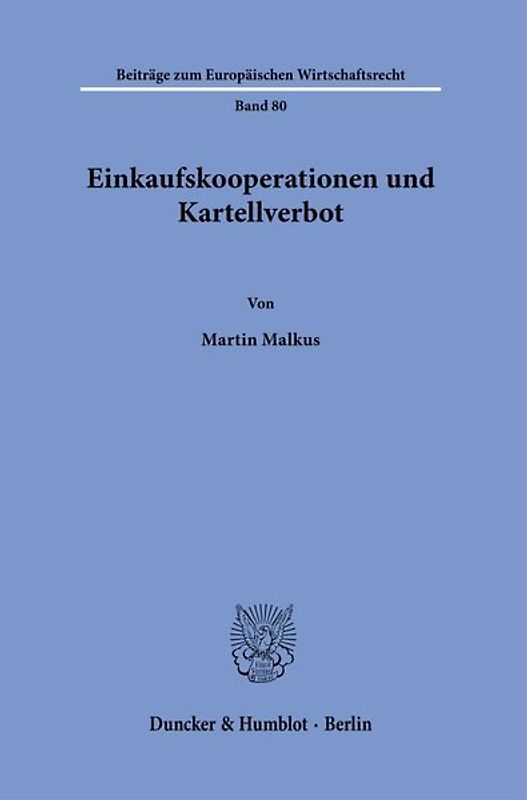 Einkaufskooperationen und Kartellverbot.