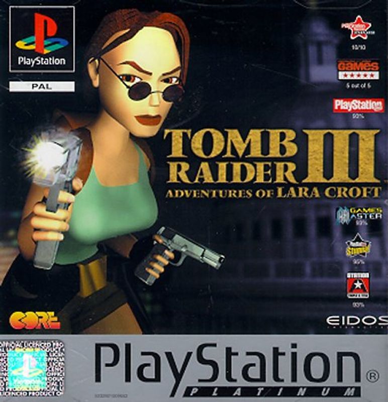 Tomb Raider 3 - Platinum UK IMPORT PlayStation 1