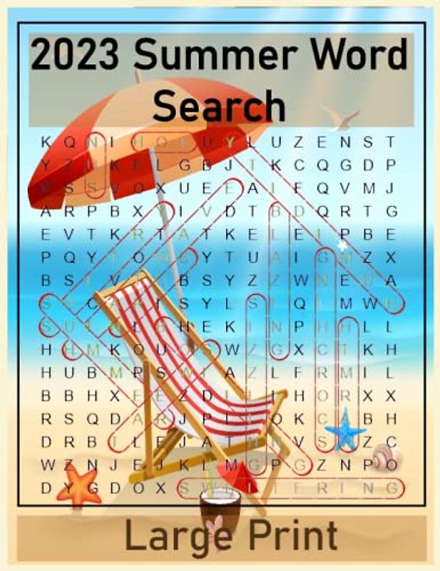 2023 summer word search large print: Keep Your Mind Active and Entertained with 2023 Summer Word Search Puzzles