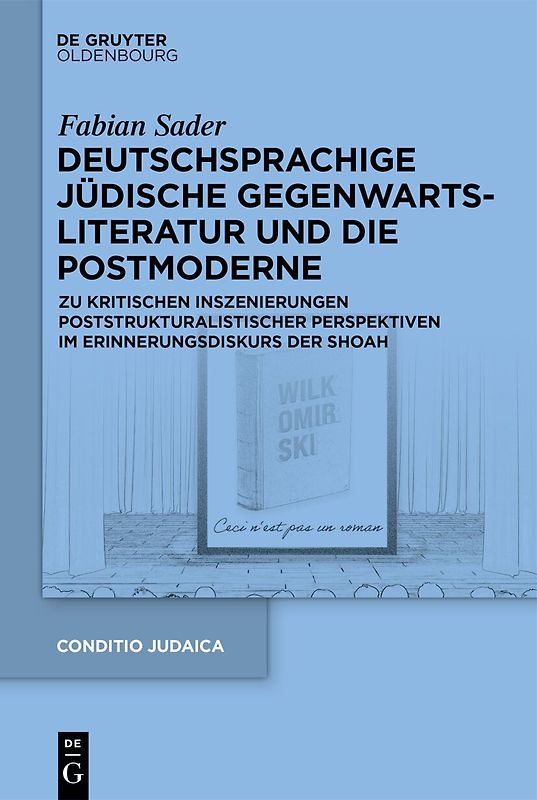Deutschsprachige jüdische Gegenwartsliteratur und die Postmoderne