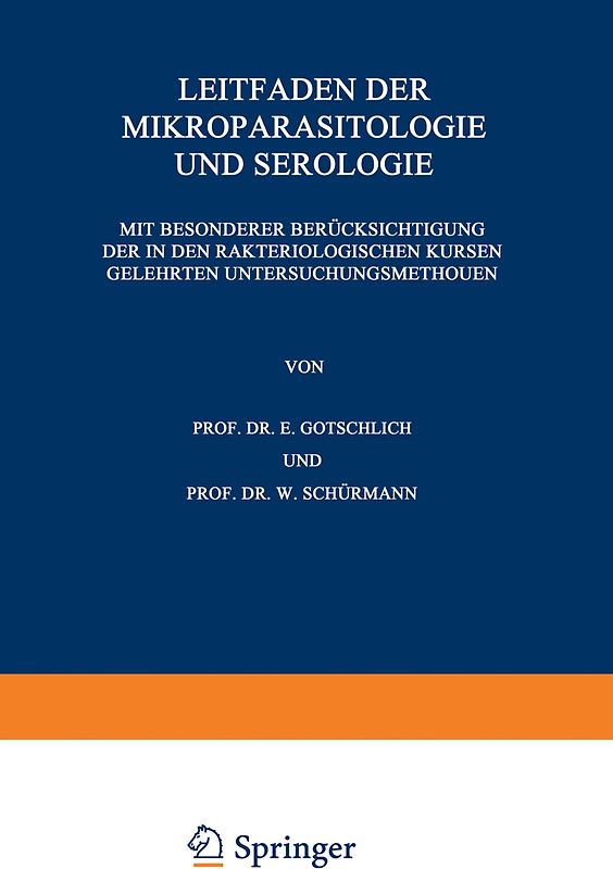 Leitfaden der Mikroparasitologie und Serologie