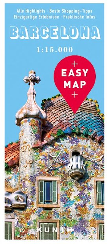 KUNTH EASY MAP Barcelona 1:15.000