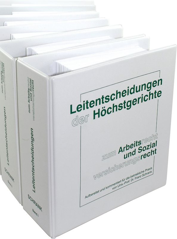 Leitentscheidungen der Höchstgerichte zum Arbeitsrecht und Sozialversicherungsrecht