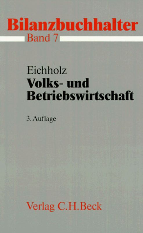 Bilanzbuchhalter / Volks- und Betriebswirtschaft