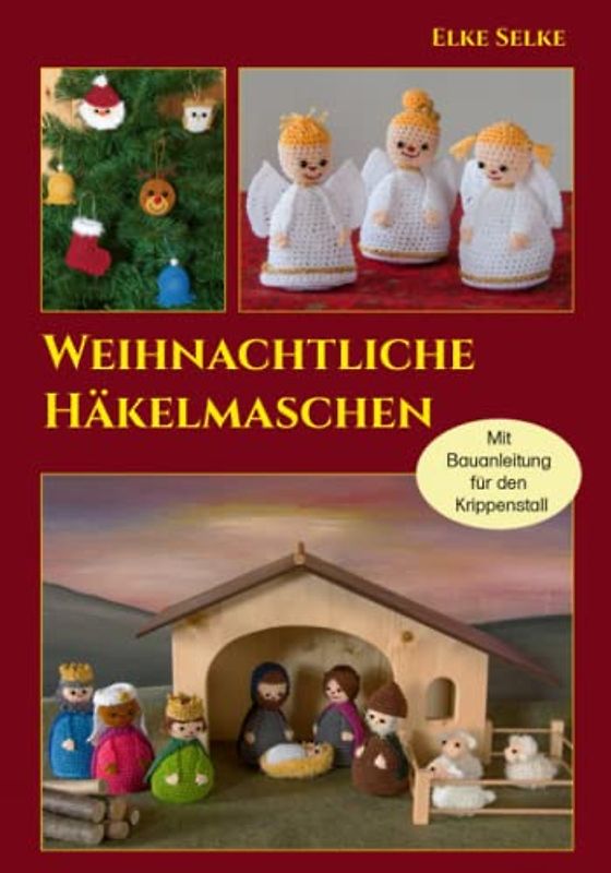 Weihnachtliche Häkelmaschen