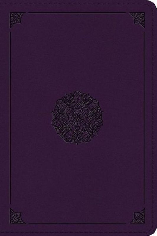 ESV Large Print Bible (Trutone, Lavender, Emblem Design)