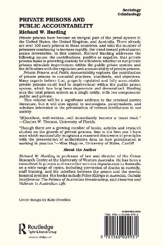 Private Prisons and Public Accountability