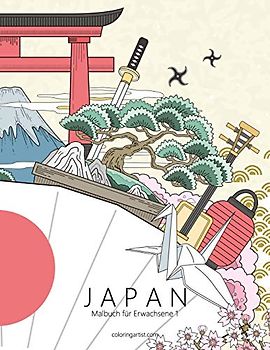 Japan-Malbuch für Erwachsene 1
