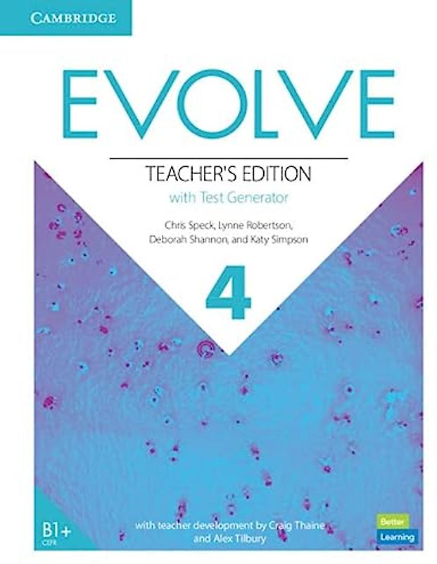 Evolve Level 4 Teacher's Edition with Test Generator