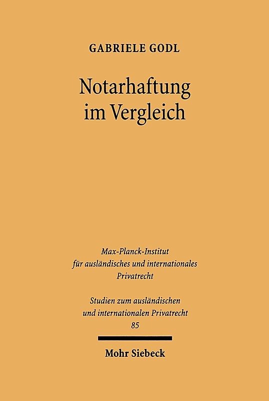Notarhaftung im Vergleich