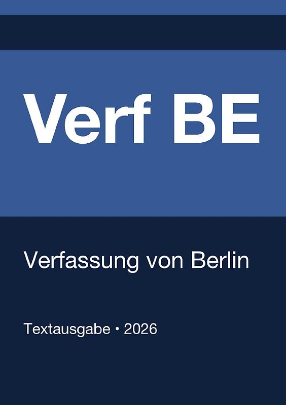 Verf BE - Verfassung von Berlin 2026