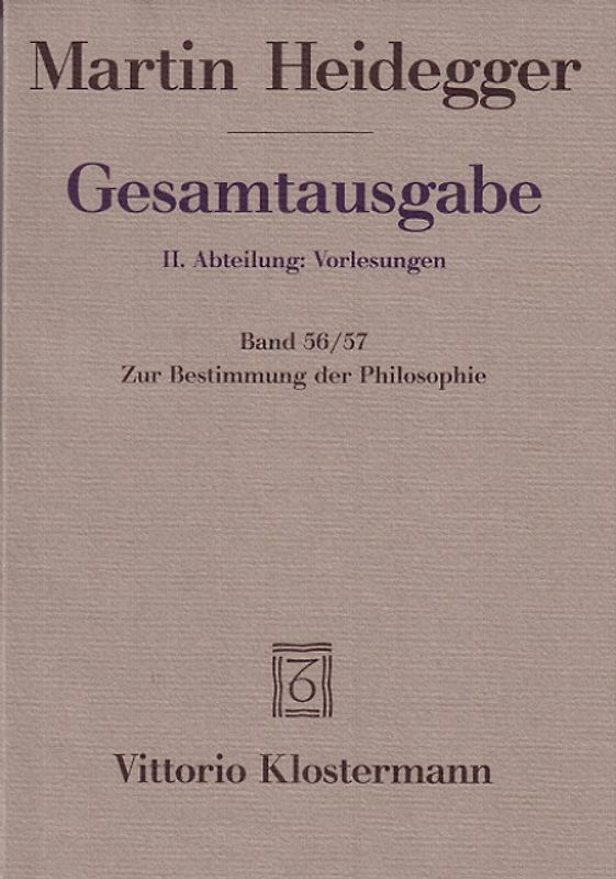 Zur Bestimmung der Philosophie